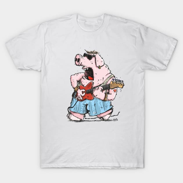 Guitar-Pig T-Shirt by schlag.art